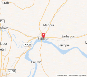 Map of Saidpur, Uttar Pradesh
