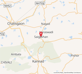 Map of Saigavhan, Maharashtra
