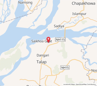 Map of Saikhoa Ghat, Assam