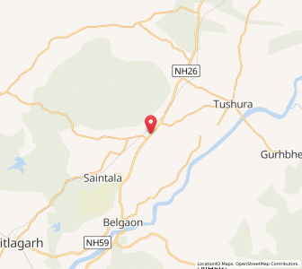 Map of Saintala, Odisha