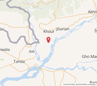 Map of Sainth, Kashmir