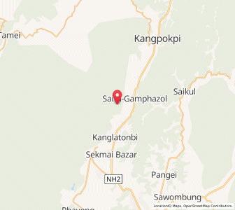 Map of Saitu, Manipur