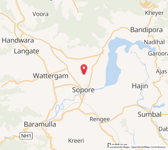 Map of Saiyid Haji Akbar, Kashmir