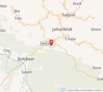 Map of Saja ka Sain, Uttarakhand