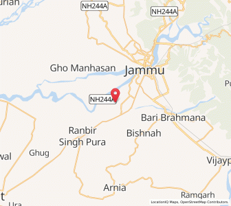 Map of Sajadpur Gujran, Kashmir