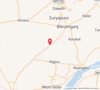 Map of Sajhauli, Bihar