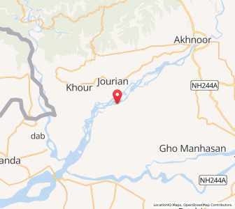 Map of Sajwal, Kashmir