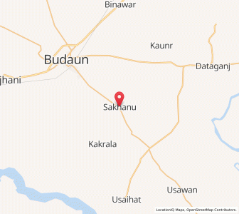 Map of Sakhanu, Uttar Pradesh