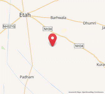 Map of Sakit, Uttar Pradesh