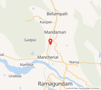 Map of Saknepalli, Telangana