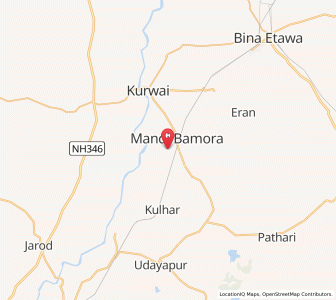 Map of Sakrad, Madhya Pradesh