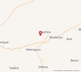 Map of Sakria, Rajasthan