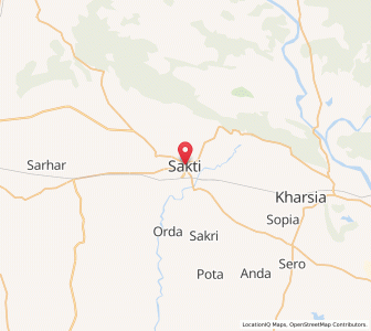 Map of Sakti, Arunachal Pradesh