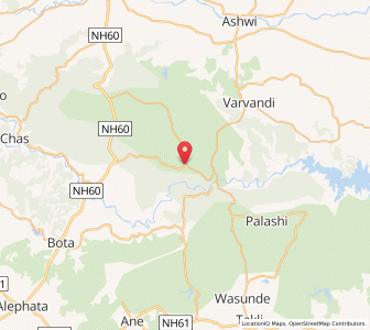 Map of Sakur, Maharashtra