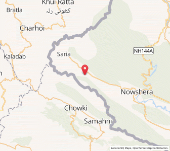 Map of Sakuruade, Kashmir