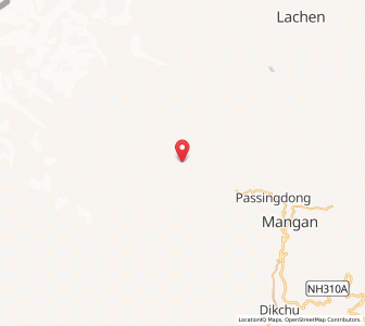Map of Sakyong, Sikkim