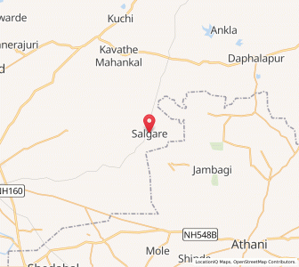 Map of Salgare, Maharashtra