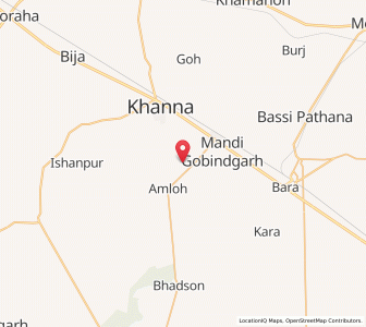 Map of Saliani, Punjab