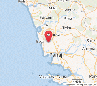 Map of Saligao, Goa