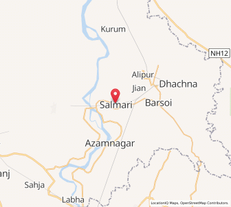 Map of Salmari, Bihar