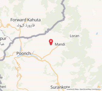 Map of Saluni, Kashmir