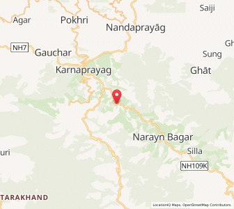 Map of Salyana, Uttarakhand
