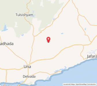 Map of Samadiala, Gujarat