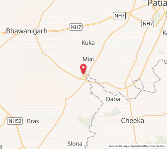 Map of Samana, Punjab