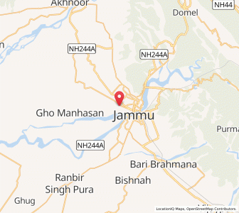 Map of Samandar Bagh, Kashmir