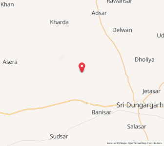 Map of Samandsar, Rajasthan