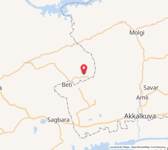 Map of Samat, Gujarat