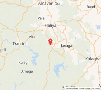 Map of Sambrani, Karnataka