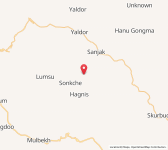 Map of Samchurche, Kashmir