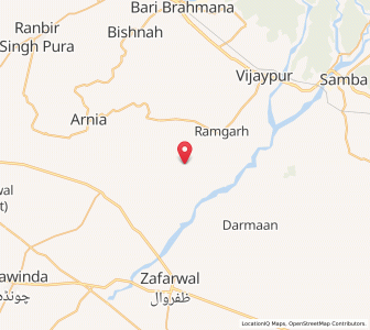 Map of Samdu Manhaspur, Kashmir