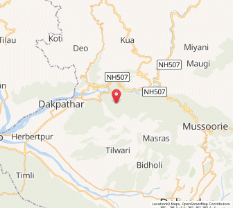 Map of Samet, Uttarakhand
