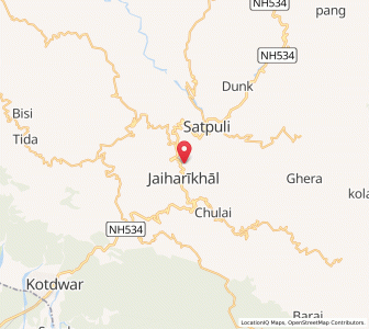 Map of Samkhal, Uttarakhand