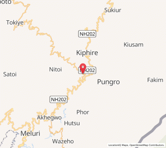 Map of Sampurre, Nagaland