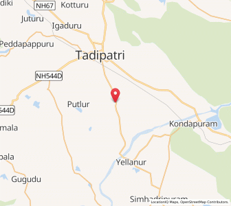 Map of Sanagalaguduru, Andhra Pradesh