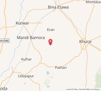 Map of Sanai, Madhya Pradesh