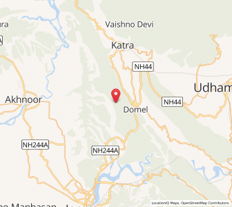 Map of Sananpoiro, Kashmir