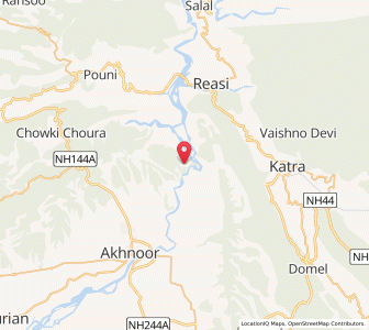 Map of Sanar, Kashmir
