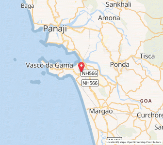 Map of Sancoale, Goa