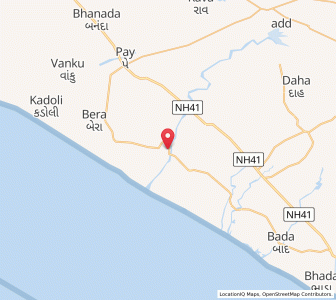 Map of Sandhan, Gujarat