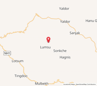 Map of Sando, Kashmir