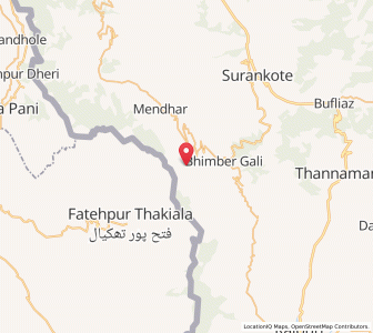 Map of Sandot, Kashmir
