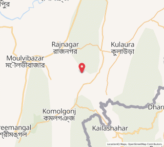 Map of Sandrabaj, Tripura