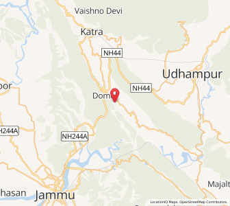 Map of Sandrot, Kashmir