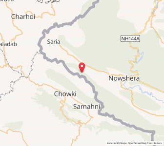 Map of Sang na Gura, Kashmir