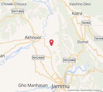 Map of Sangahi, Kashmir