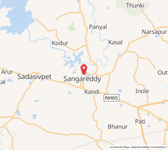 Map of Sangareddi, Andhra Pradesh